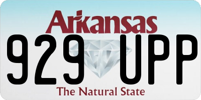 AR license plate 929UPP