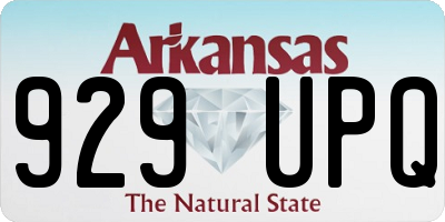 AR license plate 929UPQ