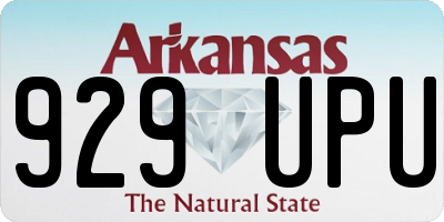 AR license plate 929UPU