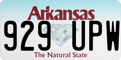 AR license plate 929UPW