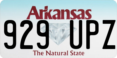 AR license plate 929UPZ