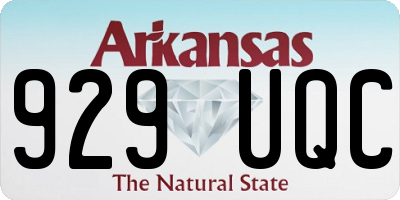 AR license plate 929UQC