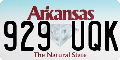 AR license plate 929UQK