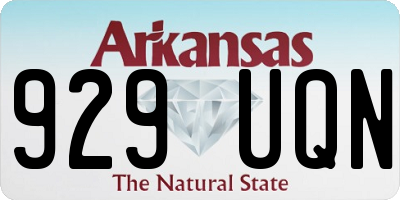 AR license plate 929UQN
