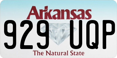 AR license plate 929UQP