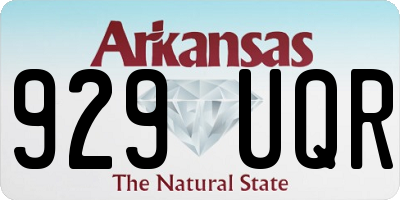 AR license plate 929UQR