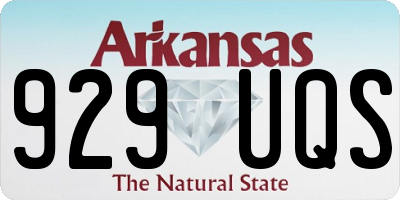 AR license plate 929UQS