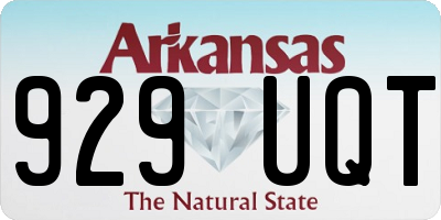 AR license plate 929UQT