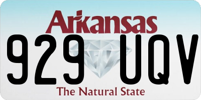AR license plate 929UQV