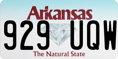 AR license plate 929UQW