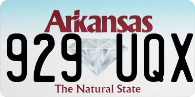 AR license plate 929UQX
