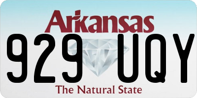 AR license plate 929UQY