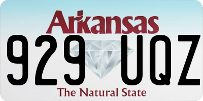 AR license plate 929UQZ