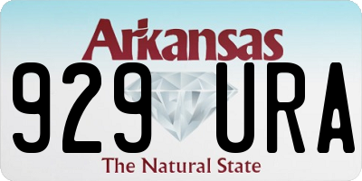 AR license plate 929URA