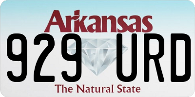 AR license plate 929URD