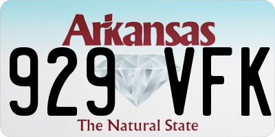 AR license plate 929VFK