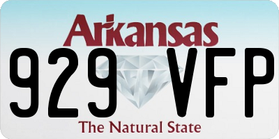 AR license plate 929VFP