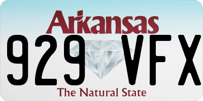 AR license plate 929VFX