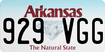 AR license plate 929VGG