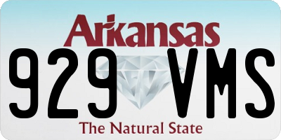 AR license plate 929VMS