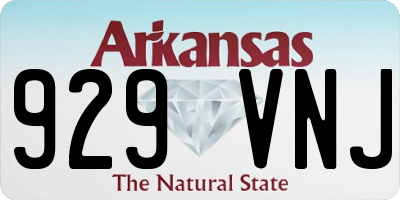 AR license plate 929VNJ