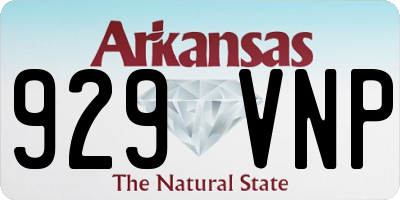 AR license plate 929VNP