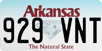 AR license plate 929VNT