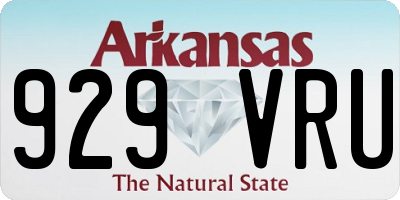 AR license plate 929VRU