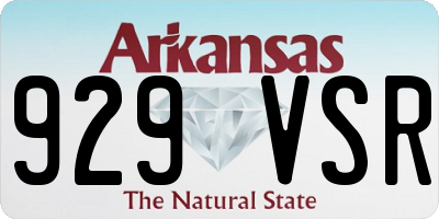 AR license plate 929VSR