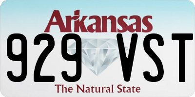 AR license plate 929VST