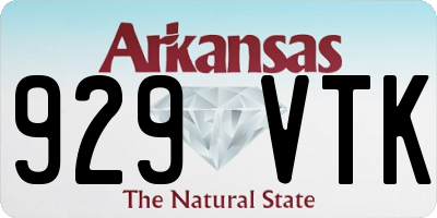 AR license plate 929VTK