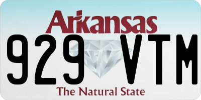 AR license plate 929VTM