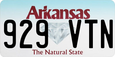 AR license plate 929VTN