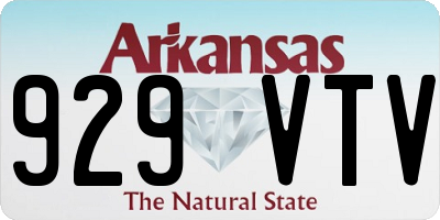 AR license plate 929VTV