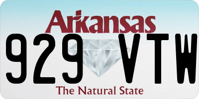 AR license plate 929VTW