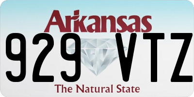 AR license plate 929VTZ
