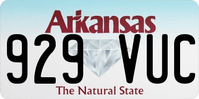 AR license plate 929VUC
