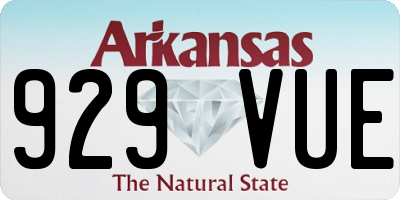 AR license plate 929VUE