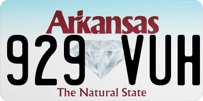 AR license plate 929VUH