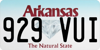 AR license plate 929VUI