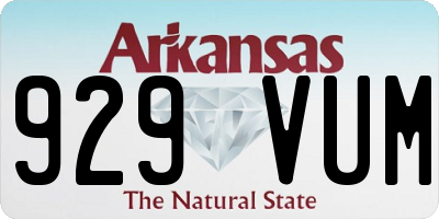 AR license plate 929VUM