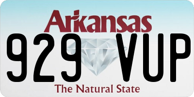 AR license plate 929VUP