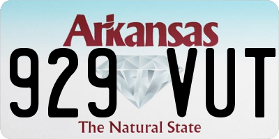 AR license plate 929VUT