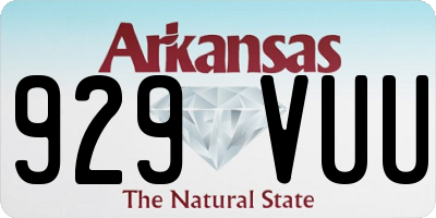 AR license plate 929VUU