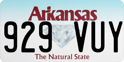 AR license plate 929VUY