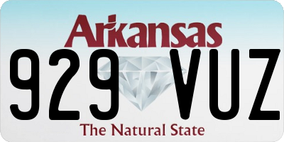 AR license plate 929VUZ