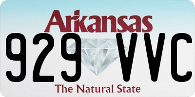 AR license plate 929VVC
