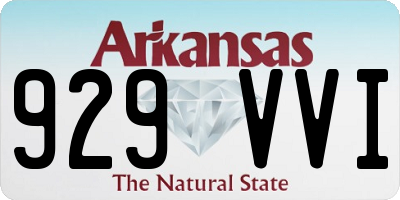 AR license plate 929VVI