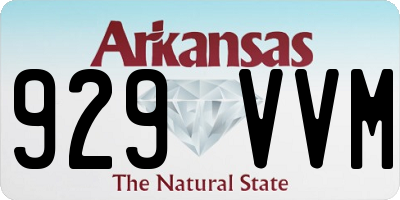 AR license plate 929VVM