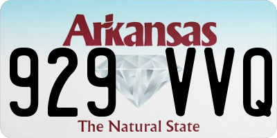 AR license plate 929VVQ